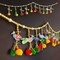 Door Toran Hanging Peacock Beads Bandarwal for Home Pooja Decor Indian Vintage Traditional Main Door Wall Hanging Diwali Decoration Wedding Favor Housewarming Return Gift (size 36x5 Inches)